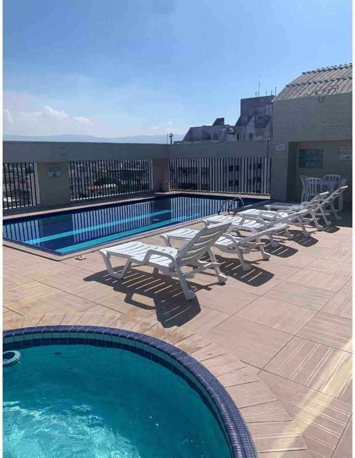 Flat -Hidromassagem Privativa E Piscina A 500 Mts Da Praia Sao Vicente  Luaran gambar
